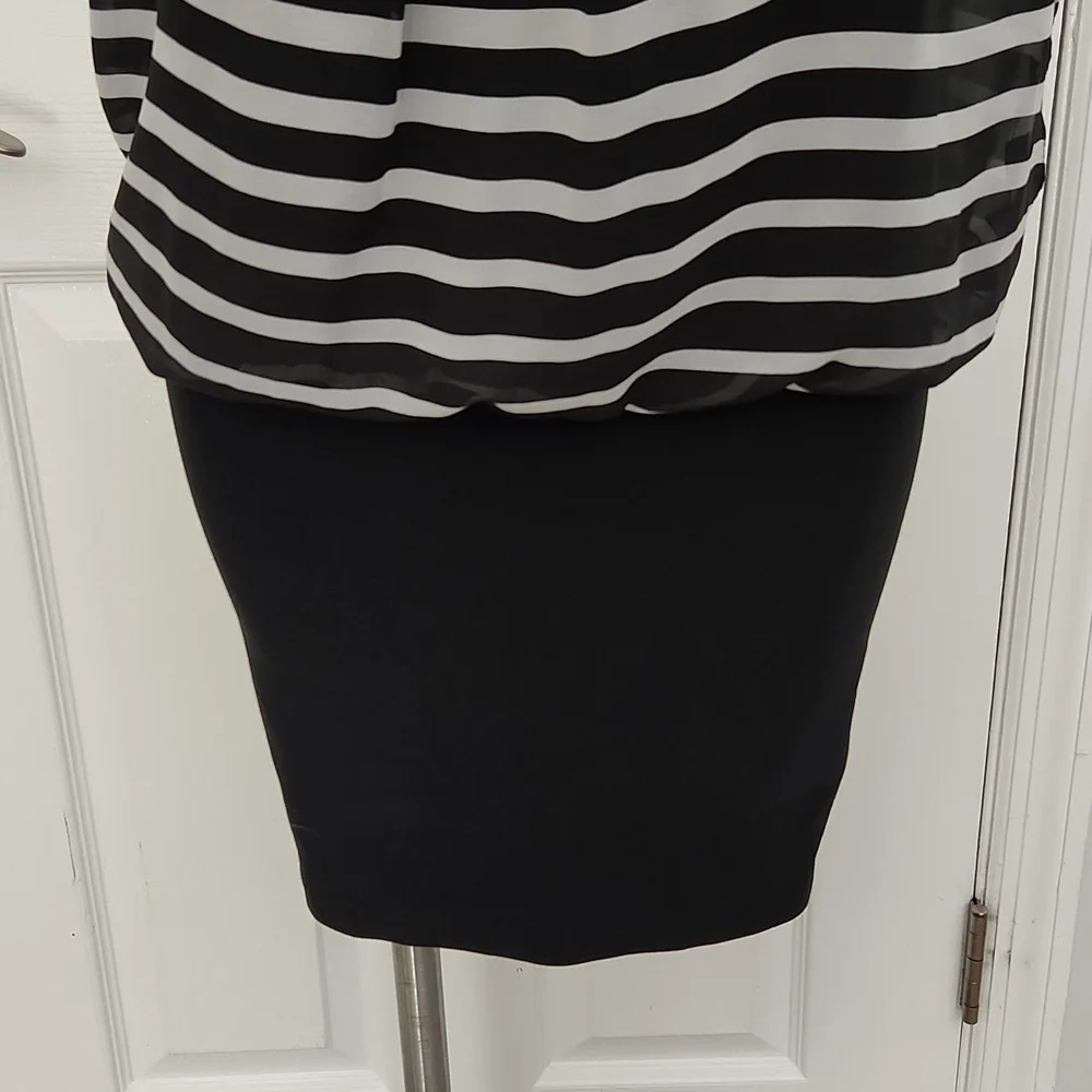 BCX Black & White Mini Dress - Picture 5 of 13